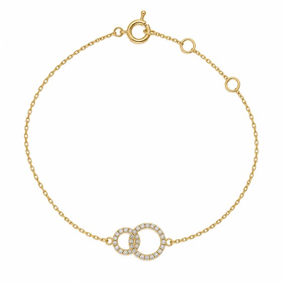Armband Crivelli Dame in Gelbgold Diamante 0.12 Ct 370-XB1795 - 370-XB1795